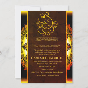 Ganesh Chaturthi Puja Kaart
