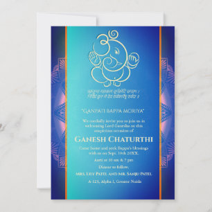 Ganesh Chaturthi Puja Kaart