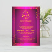 Ganesh Chaturthi Puja Kaart (Staand voorkant)