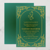 Ganesh Chaturthi Puja Kaart (Voorkant / Achterkant)