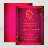 Ganesh Chaturthi Puja Kaart (Voorkant / Achterkant)