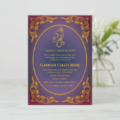 Ganesh Chaturthi Puja Kaart (Staand voorkant)