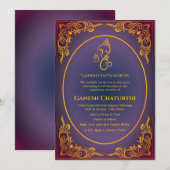 Ganesh Chaturthi Puja Kaart (Voorkant / Achterkant)