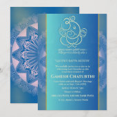 Ganesh Chaturthi Puja Kaart (Voorkant / Achterkant)
