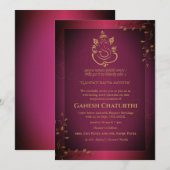 Ganesh Chaturthi Puja Kaart (Voorkant / Achterkant)