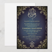 Ganesh Chaturthi Puja Kaart (Voorkant / Achterkant)