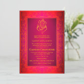 Ganesh Chaturthi Puja Kaart (Staand voorkant)