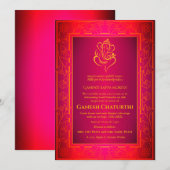 Ganesh Chaturthi Puja Kaart (Voorkant / Achterkant)