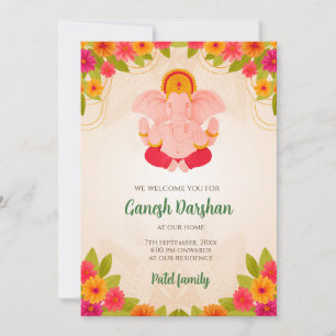 Ganesh Chaturthi uitnodigingen Ganpati uitnodiging