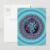 Ganesh Dancer Briefkaart (Voorkant / Achterkant)