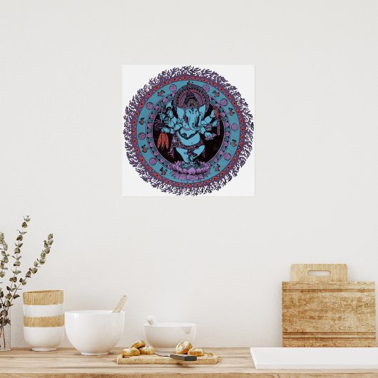 Ganesh Dancer Poster (Keuken)