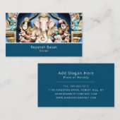 Ganesh de hindoe God, hindoeïsme, Religie Visitekaartje (Voorkant / Achterkant)