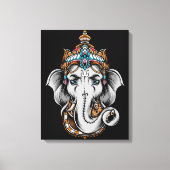 Ganesh Elephant Canvas Afdruk (Voorkant)