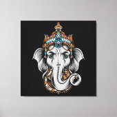 Ganesh Elephant Canvas Afdruk (Voorkant)