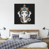 Ganesh Elephant Canvas Afdruk (Insitu (Slaapkamer))