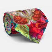 Ganesh Elephant God Psychedelic EDM 90s Rave Manne Stropdas (Opgerold)