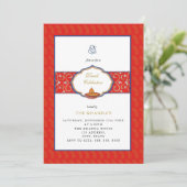 Ganesh en DIya Diwali Party Uitnodiging (Staand voorkant)