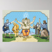 GANESH EN VRIENDEN POSTER (Voorkant)