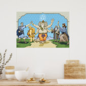 GANESH EN VRIENDEN POSTER (Keuken)