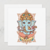 Ganesh Feestdagenkaart (Voorkant / Achterkant)