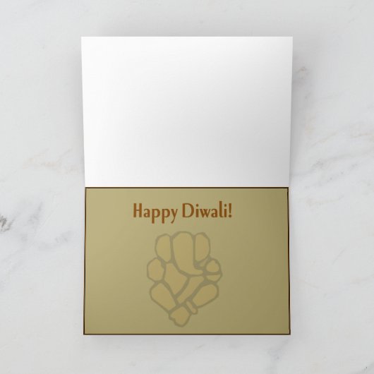 Ganesh Foto Diwali Kaart - landschap (Binnen)