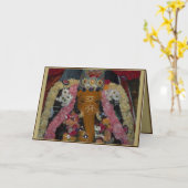 Ganesh Foto Diwali Kaart - landschap (Gele Bloem)