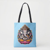 Ganesh/Ganesha-Canvas tas - afbeeldingen aan beide (Voorkant)