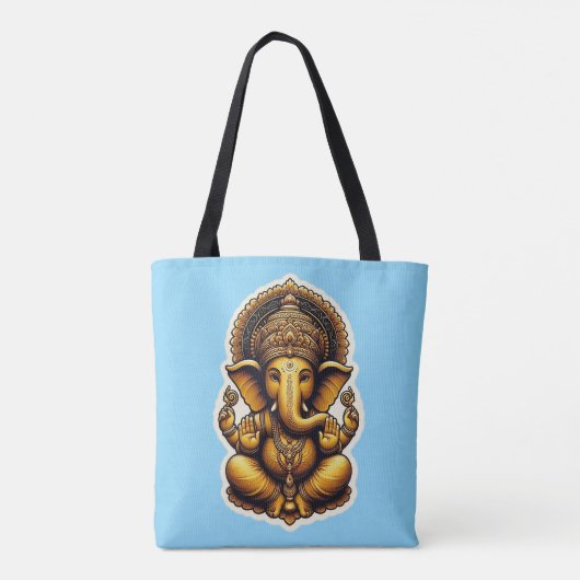 Ganesh/Ganesha-Canvas tas - afbeeldingen aan beide (Achterkant)