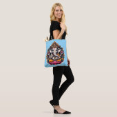 Ganesh/Ganesha-Canvas tas - afbeeldingen aan beide (Op model)