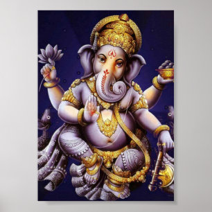 Ganesh Ganesha Hindoe India Aziatische Olifant Pri Poster