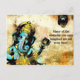 Ganesh Ganesha Hindu India Asian Elephant Deite Briefkaart