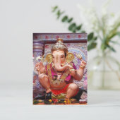 Ganesh Ganesha Hindu India Asian Elephant Deite Briefkaart (Staand voorkant)