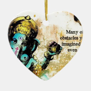 Ganesh Ganesha Hindu India Asian Elephant Deite Keramisch Ornament