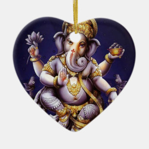 Ganesh Ganesha Hindu India Asian Elephant Deite Keramisch Ornament