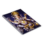 Ganesh Ganesha Hindu India Asian Elephant Deite Notitieboek (Rechterzijde)