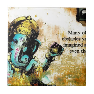 Ganesh Ganesha Hindu India Asian Elephant Deite Tegeltje