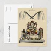  Ganesh Ganesha Hindu India Olifant Briefkaart (Voorkant / Achterkant)