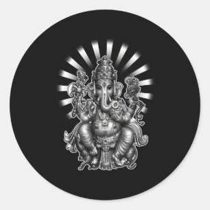 Ganesh Ganesha Ronde Sticker