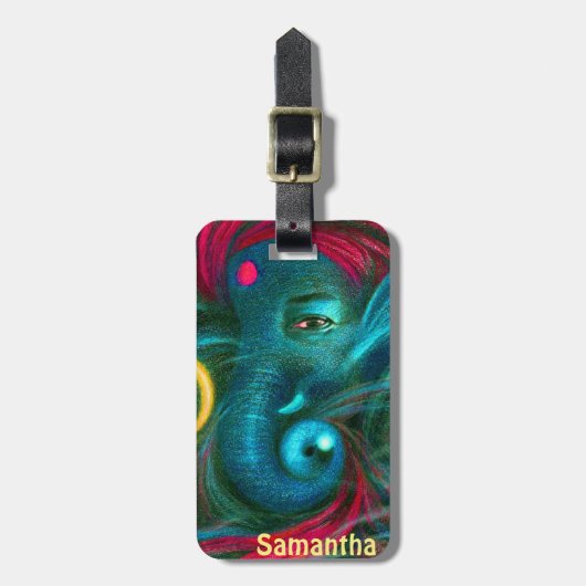 ganesh god india hindus bagagelabel (Voorkant verticaal)
