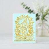 Ganesh: God van Succes Briefkaart (Staand voorkant)