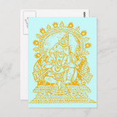 Ganesh: God van Succes Briefkaart (Voorkant / Achterkant)