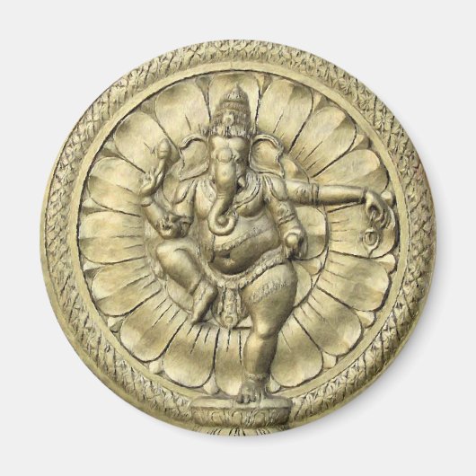 Ganesh (Golden) Magneet (Voorkant)
