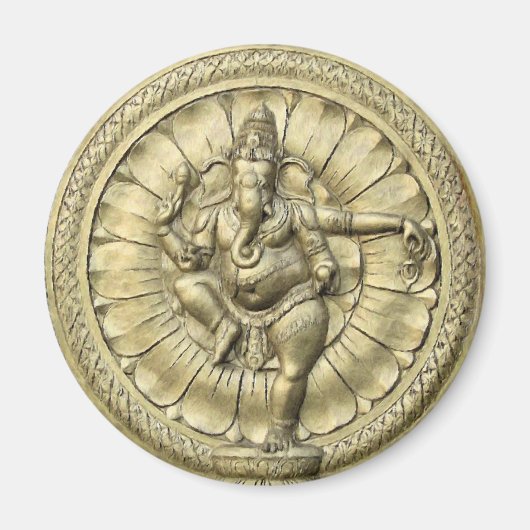 Ganesh (Golden) Magneet (Voorkant)