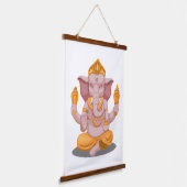 Ganesh Hangend Wandkleed (Gebogen)