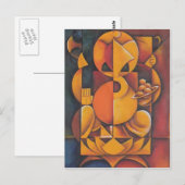 GANESH HINDU GOD ABSTRACT ART BRIEFKAART (Voorkant / Achterkant)