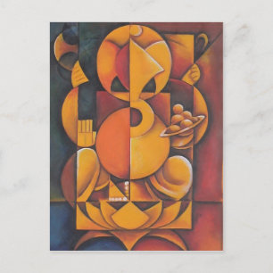 GANESH HINDU GOD ABSTRACT ART BRIEFKAART