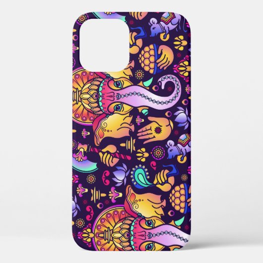 Ganesh Hindu God: Feestelijk Naadloos Case-Mate iPhone Case (Achterkant)