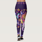 Ganesh Hindu God: Feestelijk Naadloos Leggings (Achterkant)