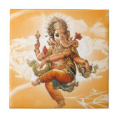 GANESH HINDU GOD TEGELTJE (Voorkant)