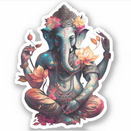 Ganesh Hindu Sticker (Voorkant)